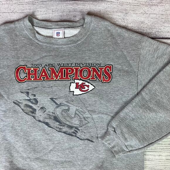 Vintage 2003 Kansas City Chiefs AFC Champions Crewneck - Picture 1 of 7